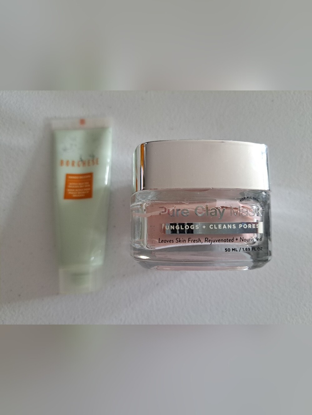 Clinical Works Pure Clay Mask and Borghese Clay